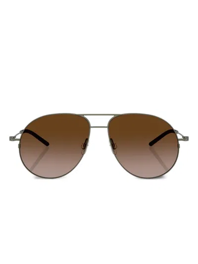 Moncler Round-frame Sunglasses In Grey