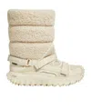 Moncler Round-head Short Boots In White