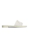Moncler Mon Logo-appliqué Slides In White