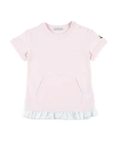 Moncler Round Neck Dress In White