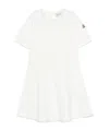 Moncler Round Neck Short Sleeve Dress In White