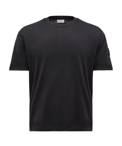 MONCLER MONCLER LOGO PATCH CREWNECK T-SHIRT