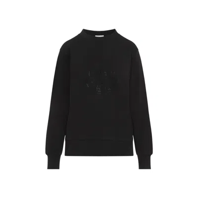 Moncler Round Neck Sweater In Black