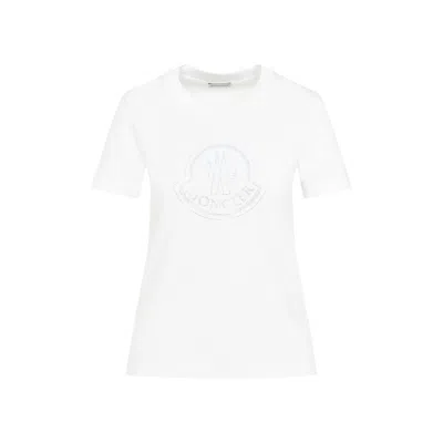 Moncler Round Neck Sweater In White
