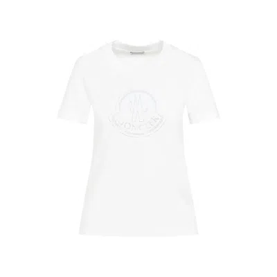 Moncler Round Neck Sweater In White