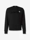 Moncler Round Neck Sweatshirt In Gray