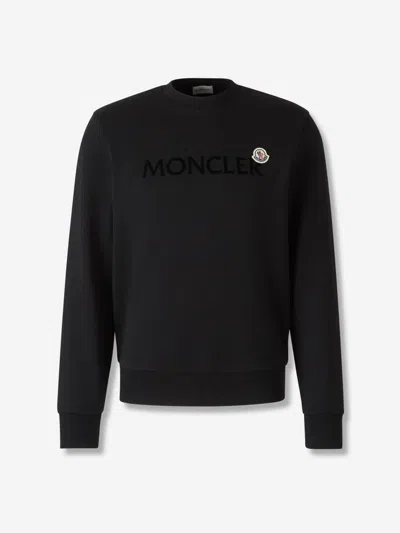 Moncler Round Neck Sweatshirt In Gray