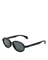 Moncler Round Sunglasses, 51mm In Matte Black