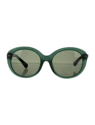 Pre-owned Moncler Round Tinted Sunglasses In Multi