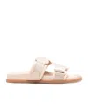 Moncler Mon Summer Logo Slides In Nude