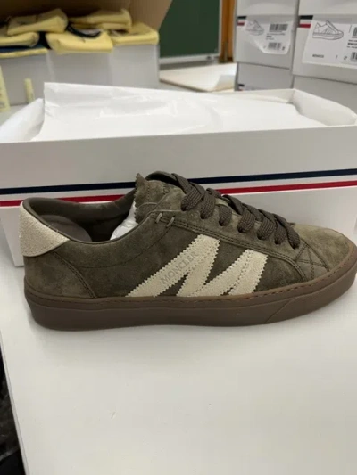 Moncler Round-toe Low-top Casual Shoes In Green