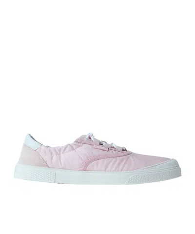 Moncler Round-toe Low-top Casual Shoes In Pink