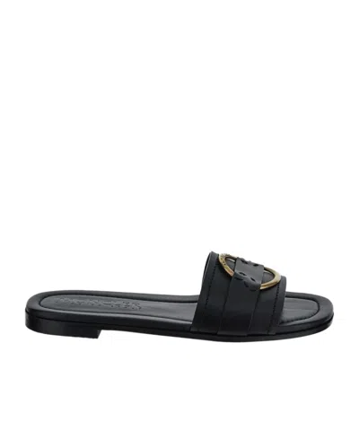 MONCLER ROUND TOE SLIPPERS