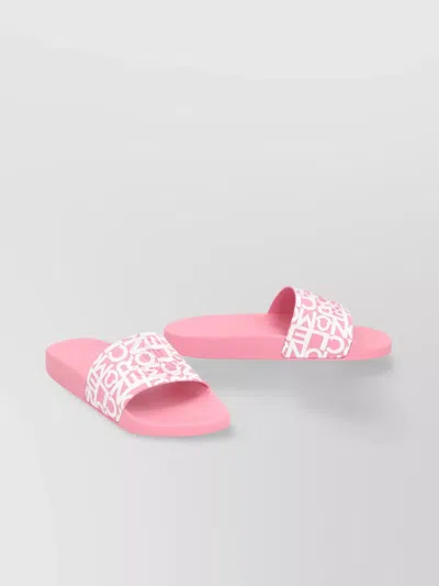 Moncler Round Toeline Open Toe Flat Sole Slides