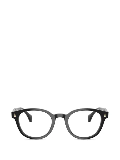 Moncler Round-frame Glasses In Black