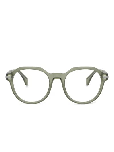 Moncler Round-frame Glasses In Green