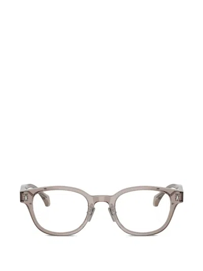Moncler Round-frame Glasses In Gray