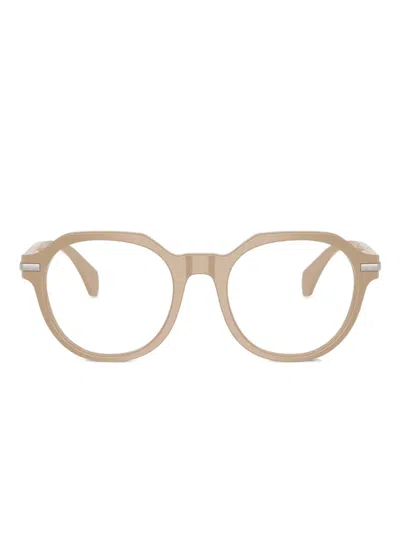 Moncler Round-frame Glasses In Transparent