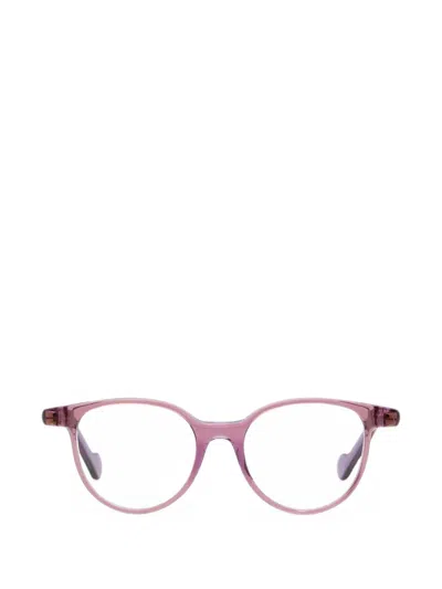 Moncler Ml5032 Oval Acetate Eyeglasses In Pink