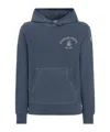 Moncler Sweatshirt With Logo In Blue