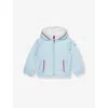 Moncler Granduc Hooded Shell-down Puffer Jacket 9-36 Month In Royal