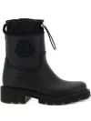 Moncler Stylish High-top Mini Boots With Drawstring Fastening 20 Cm In Black