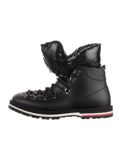 Pre-owned Moncler Rubber Hiking Boots In Black
