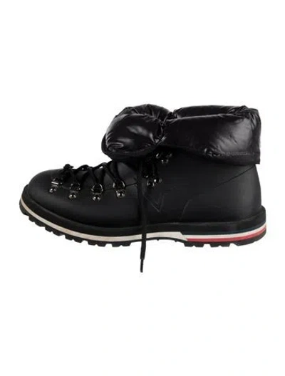 Pre-owned Moncler Rubber Hiking Boots In Black