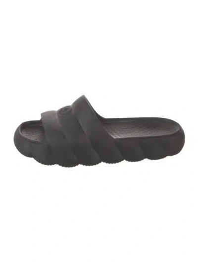 Pre-owned Moncler Rubber Slides In Multi