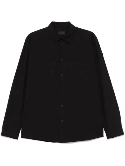 MONCLER RUBBERISED-LOGO SHIRT