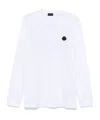 Moncler Rubberised-logo T-shirt In White