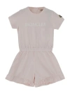 Moncler Ruffled Hem Tracksuit In Red