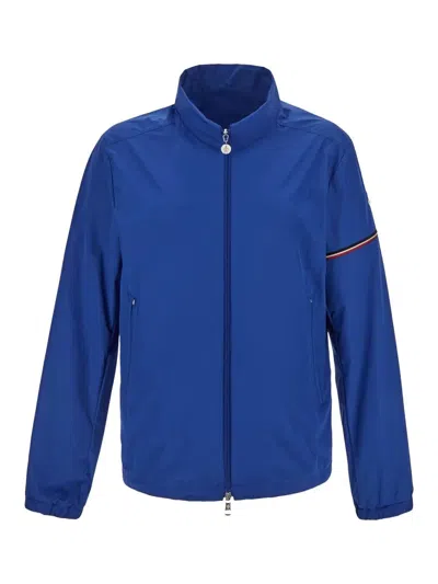 Moncler Basic Ruinette Windbreaker Jacket In Blue