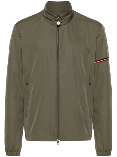 Moncler Blue Ruinette Down Jacket For Men In Ss24 In Medium Green