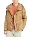 Moncler Grenoble Rutor Logo Patch Hooded Jacket In Open Beige