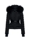 Moncler Beverley Hooded Shearling-trimmed Ski Down Jacket