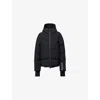 Moncler S Black Angren Hooded Down Ski Jacket In Blue