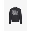 Moncler Men's Logo Detail Cotton Sweatshirt In Black