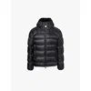 Moncler Logo-patch Hooded Jacket In Navy