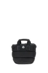 Moncler Micro Shoulder Bag With Quilted Design And Removable Strap In Black