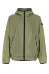 Moncler Hooded Nylon Jacket Side Pockets