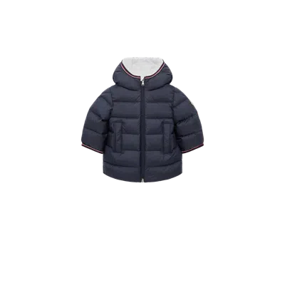 Moncler Kids' Saito Hooded Down Jacket, Boys, Blue, Size: 2y
