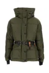 Moncler Salastrains Belted Padded Shell Jacket In Green