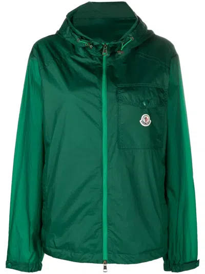 Moncler Samakar Hooded Jacket In Green