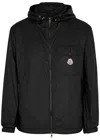 Moncler Black Kona Hooded Windbreaker In Black