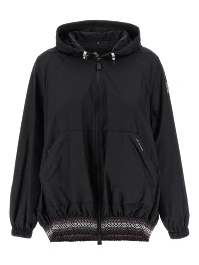 MONCLER SAMEDANS JACKET MESH-TRIMMED JACKET