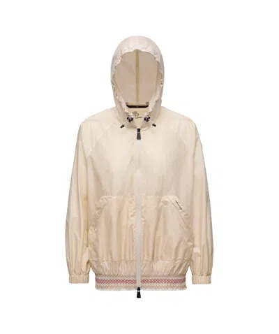 Moncler Samedans Packable Hooded Jacket In Neutral