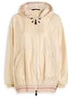 Moncler Samedans Smocked Shell Jacket In Neutral