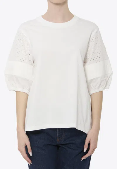Moncler San Gallo Short-sleeved T-shirt In White