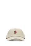 Moncler Gabardine Trucker Cap Hats Beige